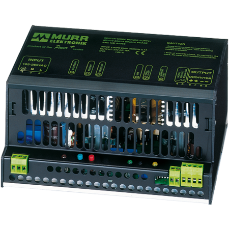 MURR ELEKTRONIK Power Supply, 185/265V AC, 24V DC, 10A; 12A, DIN Rail 85055